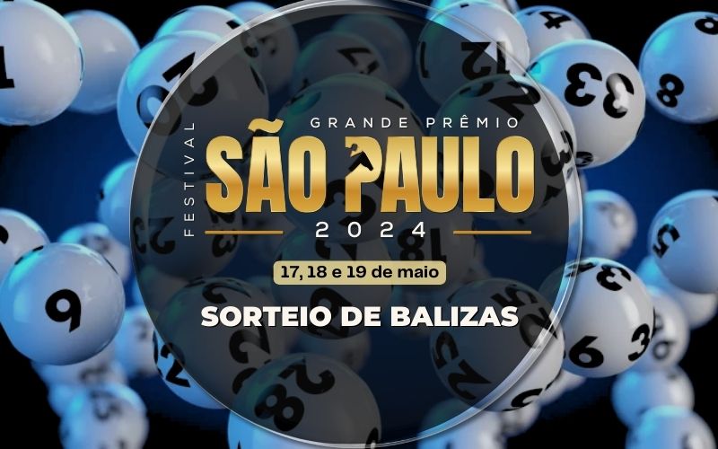Sorteio de balizas para as principais provas do Festival do Grande Prêmio São Paulo 2024