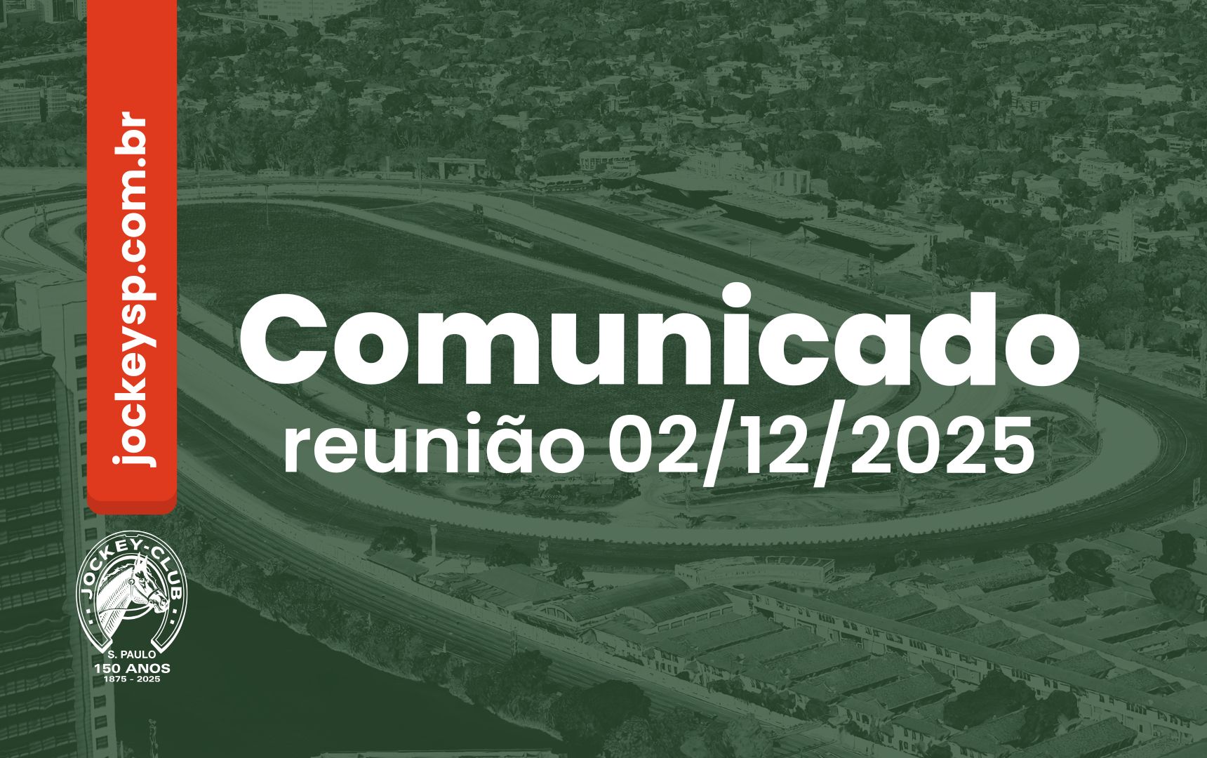 Comunicado: reunião no dia 02 de dezembro de 2025