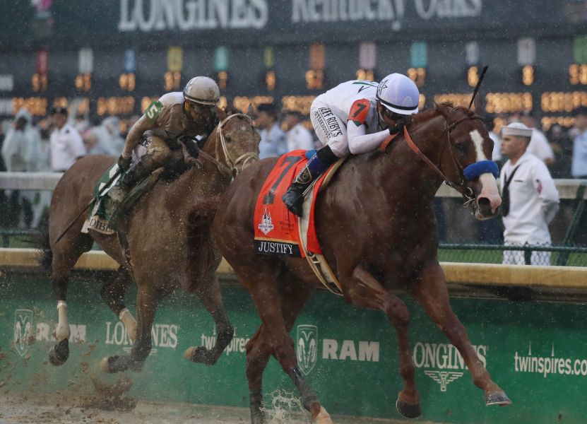 O invicto Justify confirma o favoritismo no Kentucky Derby (G1) e abre caminho para a Coroa O invicto Justify confirma o favoritismo no Kentucky Derby (G1) e abre caminho para a Coroa